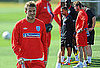 Pictures of David Beckham Warming Up Before World Cup