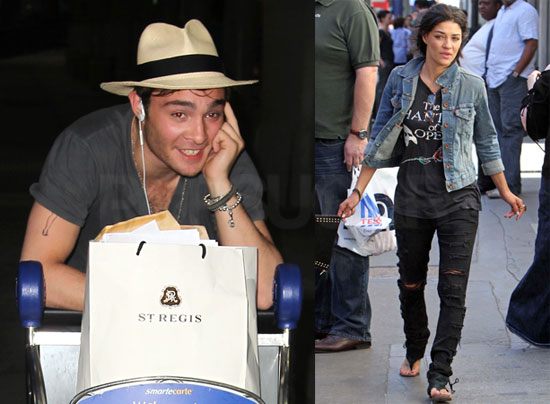 Pictures of Ed Westwick and Jessica Szohr