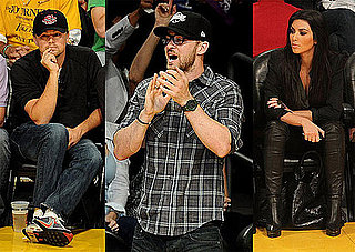 Pictures of Leonardo DiCaprio, Justin Timberlake, and Kim Kardashian at NBA Finals