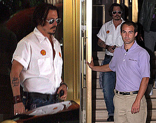 Pictures of Johnny Depp Leaving a Hotel in LA