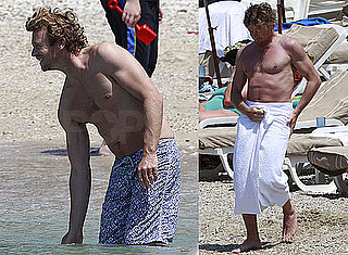 Pictures of Simon Baker Shirtless in the South of France