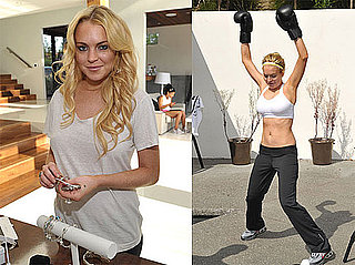 Pictures of Lindsay Lohan in A Sports Bra 2010-06-12 11:00:00