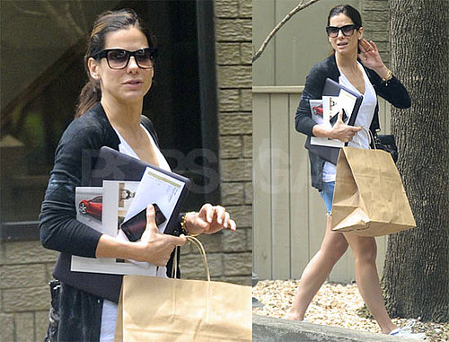 Pictures of Sandra Bullock Leaving Her Office in Texas