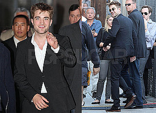 Pictures of Robert Pattinson and Kristen Stewart at Jimmy Kimmel Live
