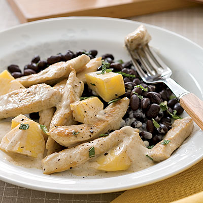 Coconut Mango Chicken With Black Beans Recipe Coconut Mango Chicken With Black Beans Recipe
