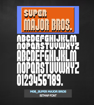 Vintage Video Game Fonts