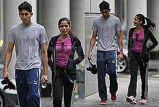 Pictures of Freida Pinto And Dev Patel Together After a Workout in Montreal