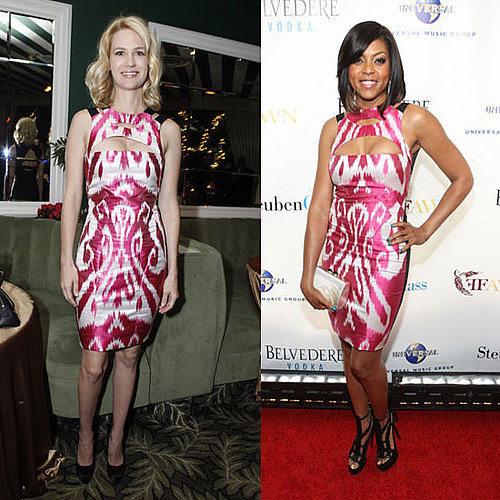 Pictures of January Jones and Taraji Henson in Same Gucci Ikat Dress