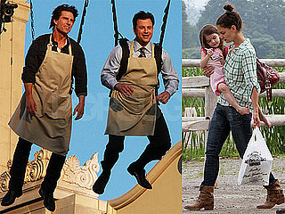 Pictures of Tom Cruise on Jimmy Kimmel and Katie Holmes Picking Strawberries With Suri