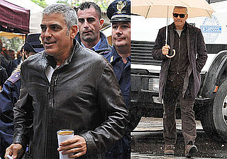 Pictures of George Clooney on the Set of The American