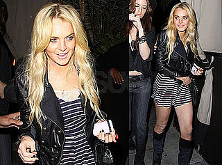Pictures of Lindsay Lohan at Nobu and Teddys in LA