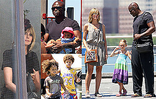 Pictures of Heidi Klum With Seal and Their Children Playing in NYC