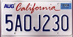 License Plate Ads in California License Plate Ads in California