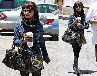 Pictures of Nicole Richie Arriving and Departing Driving School in LA