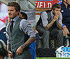 Pictures of David Beckham at the England vs. Slovenia Match During the World Cup