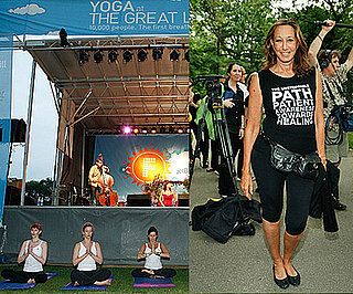 Donna Karan Attends World Record Yoga in the Park