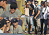 Zac Efron, Demi Moore, Ashton Kutcher, and Jack Nicholson at the Dodgers Game