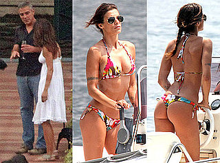 Pictures of George Clooney and Elisabetta Canalis in a Thong Bikini