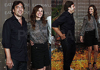 Pictures of Javier Bardem and Julia Roberts Promoting Eat, Pray, Love in Cancun