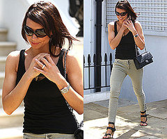 Photos of Christine Bleakley with Engagement Ring Leaving Frank Lampard's House