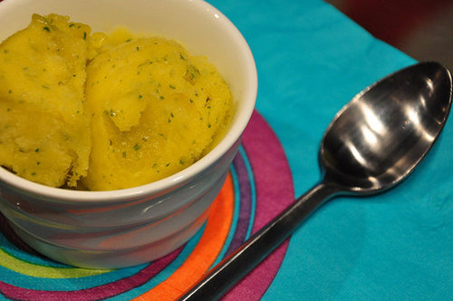 Cool Off With Mango Mint Sorbet Cool Off With Mango Mint Sorbet