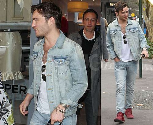 Pictures of Ed Westwick Shopping in Sydney He Is Single Does Not Have a Girlfriend Not Tied Down to Jessica Szohr