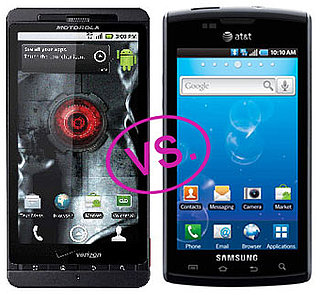 Droid X vs. Samsung Captivate