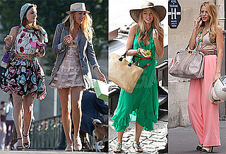 Pictures of Blake Lively, Leighton Meester, Ed Westwick, and Clemence Poesy Shooting Gossip Girl in Paris 2010-07-06 07:00:00