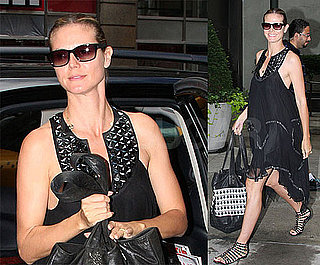 Heidi Klum Gets Ready For Project Runway in New York City