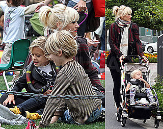 Gwen Stefani Bundles Up For a Day Out With Kingston and Zuma