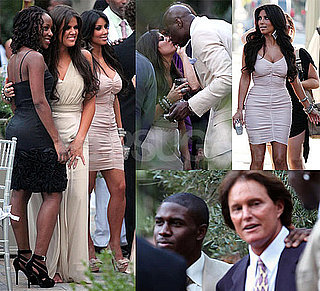 Pictures of Kim Kardashian and Ex Reggie Bush at a Wedding
