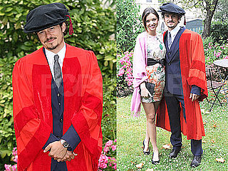 Pictures of Orlando Bloom Getting an Honorary Degree From the University of Kent