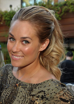 Pictures of Lauren Conrad's Stacked Ponytail