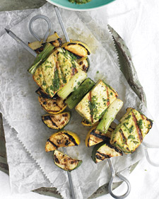 Fast and Easy Recipe For Tofu Kebabs With Cilantro Sauce Fast and Easy Recipe For Tofu Kebabs With Cilantro Sauce