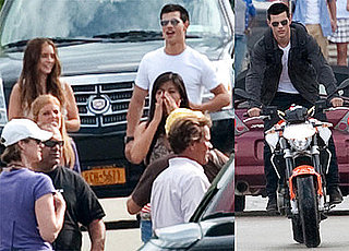 Pictures of Taylor Lautner and Lily Collins on the Pittsburgh Set of Abduction