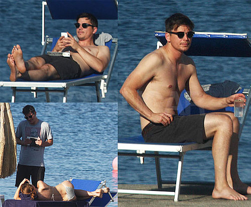 Pictures of Shirtless Josh Hartnett in Italy
