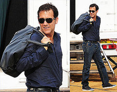 Clive Owen Does Take-Your-Daughter-to-Work Day on the Set of Intruders Clive Owen Does Take-Your-Daughter-to-Work Day on the Set of Intruders