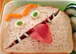 Funny Face Sandwiches For Kids