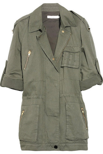 Sandro | Cotton and linen-blend army jacket | NET-A-PORTER.COM 655