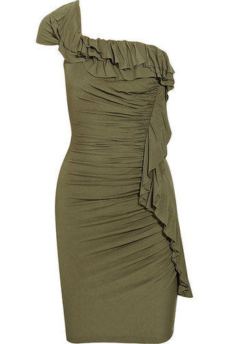 Catherine Malandrino | Ruched one-shoulder jersey dress | NET 345
