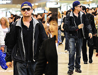 Pictures of Inception's Leonardo DiCaprio Arriving in Japan