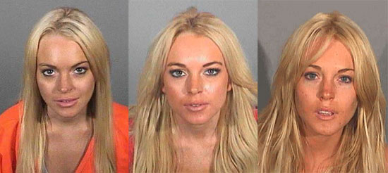 Pictures of Lohan's Mugshots
