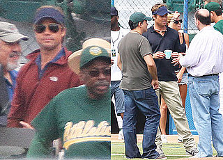 Pictures of Brad Pitt Filming Moneyball