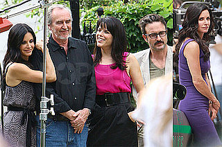 Pictures of Courteney Cox, David Arquette, and Neve Campbell on the Set of Scream 4