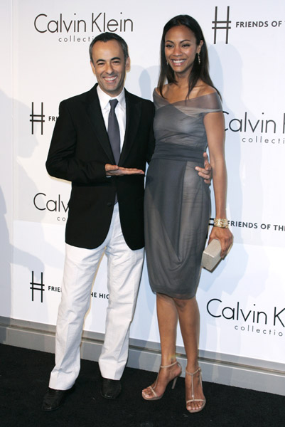 Zoe Saldana wore Calvin Klein, of course, to the brand's party in '09.
Zoe Saldana wore Calvin Klein, of course, to the brand's party in '09.