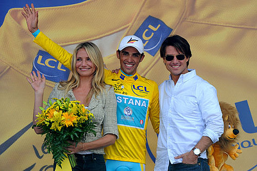 Pictures of Cameron Diaz, Tom Cruise, and Alberto Contador at Tour de France