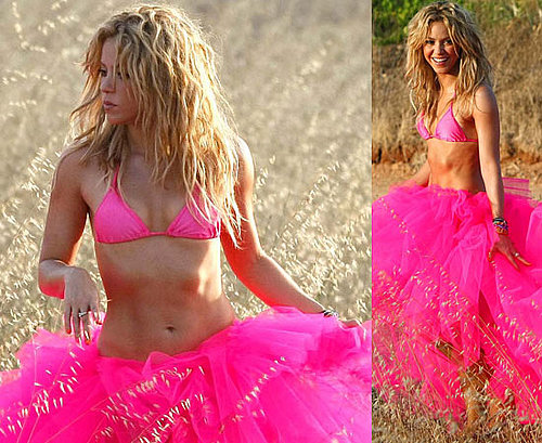 Pictures of Shakira in a Bikini Top and Tutu in Ibiza