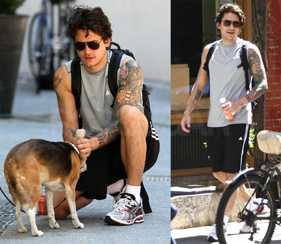 Pictures of John Mayer in NYC