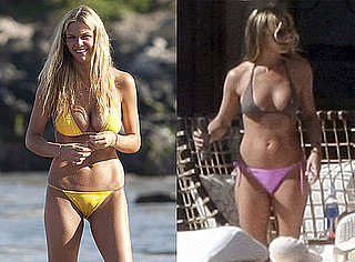 Pictures of Jennifer Aniston and Brooklyn Decker in Bikinis