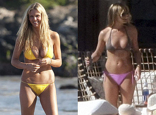 Pictures of Jennifer Aniston and Brooklyn Decker in Bikinis